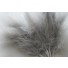 Wired fluffy feather mount silver grey