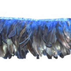 6/8inch Coque Feather Fringe blue